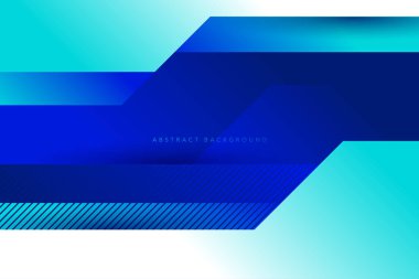 Açık ve koyu mavi renk arkaplanı. Soyut ve modern minimalist vektör ve geometrik tasarım şablonu