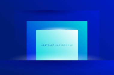 Soyut ışık ve koyu mavi renk gradyanı. Modern minimalist vektör ve geometrik tasarım şablonu