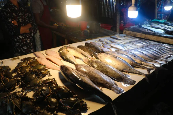 Морська Риба Ринку Куакаті Морський Пляж Бангладеш — стокове фото