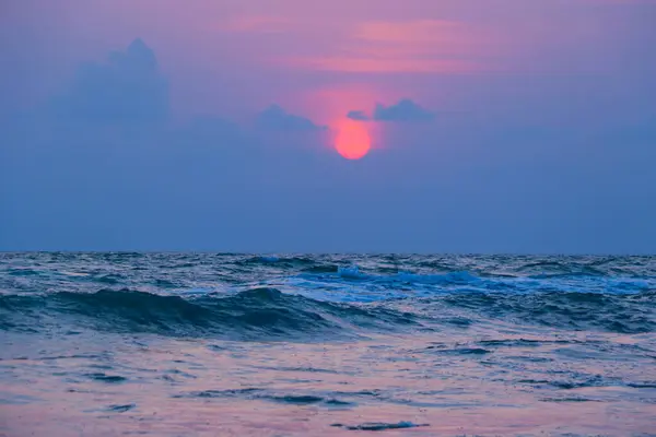 Eye-catching Sunset in the Sea Beach of Cox\'s Bazar, Bangladesh