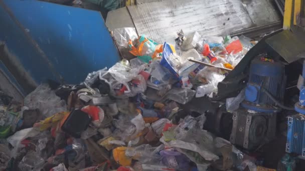 汚染の環境を浄化するための固体家庭廃棄物の産業分類と処理 — ストック動画