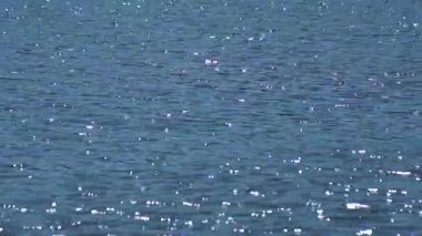 Güneş suyun yüzeyinde parlıyor.