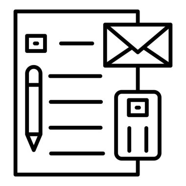 belge simgesi, vektör çizimi