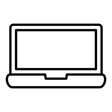 Dizüstü bilgisayar simgesi vektör çizimi