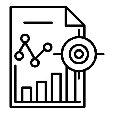 iş grafiği simgesi, vektör illüstrasyonu