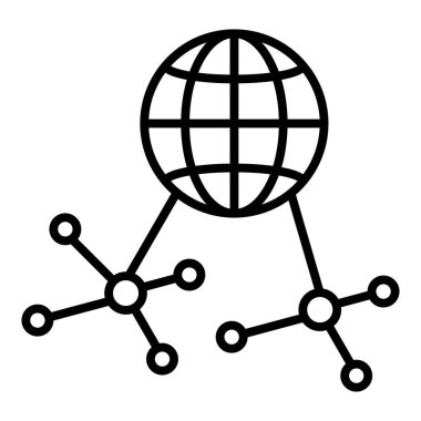 küresel ağ. Basit tasarım
