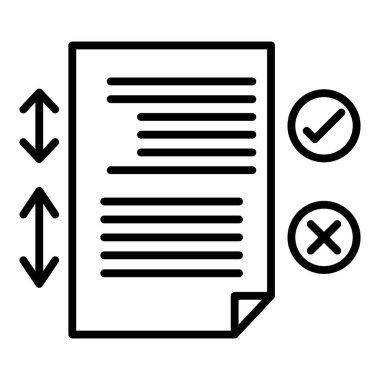 Belge. Web simgesi basit illüstrasyon