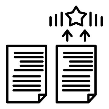 document icon vector isolated on white background, checklist transparent sign