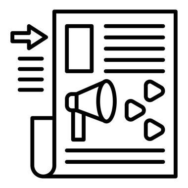 Megafon. Web simgesi basit tasarım