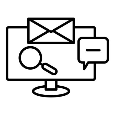 Sohbet mesajı. Web simgesi