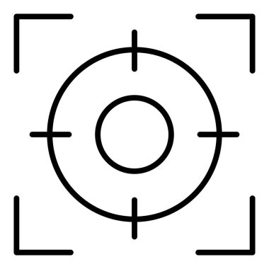 Hedef. Web simgesi basit illüstrasyon