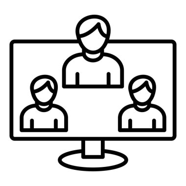 İnsan simgesinin vektör illüstrasyonu