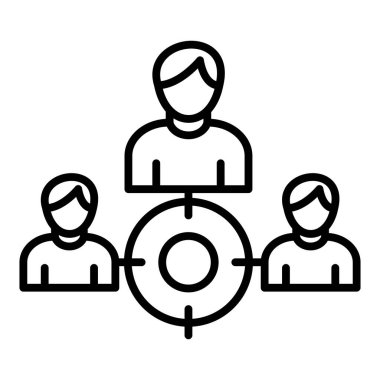 iş takımı simgesi vektör illüstrasyonu