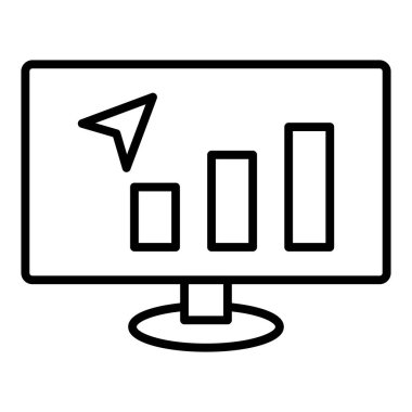 seo modern simgesinin vektör illüstrasyonu