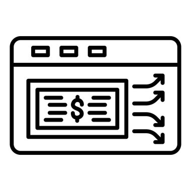 browser icon vector isolated on white background for your web and mobile app design, credit logo concept