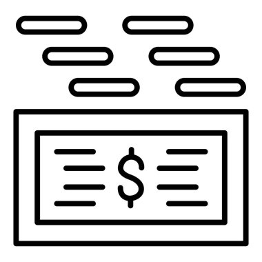 Dolar. Web simgesi basit illüstrasyon