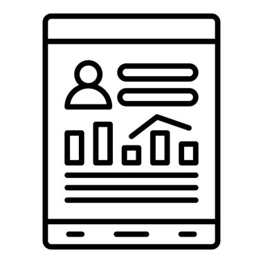 online news icon vector. thin line sign. isolated contour symbol illustration