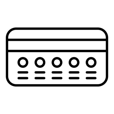 Kredi kartı ikonu vektör illüstrasyonu