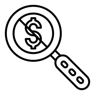 Arama simgesi vektör illüstrasyonu