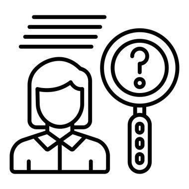 Arama simgesi vektör illüstrasyonu