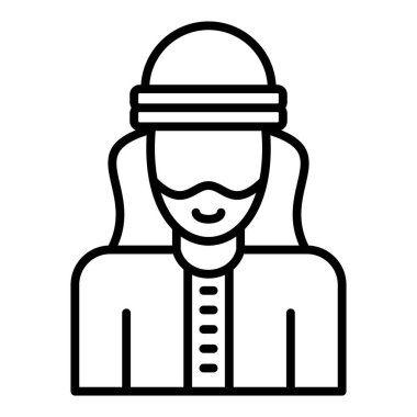 woman wearing hat and scarf vector illustration