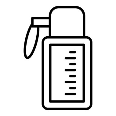 kitchen towel icon. outline illustration of water bottle vector icons for web