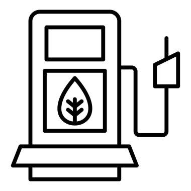 fuel pump icon. outline illustration of plant vector icons for web