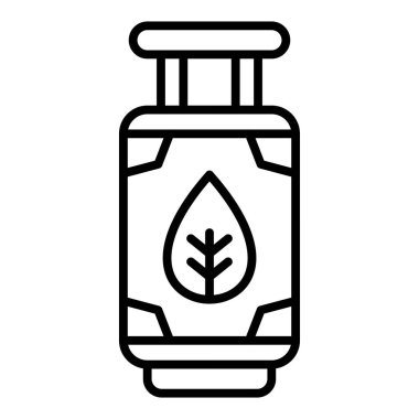 Bir şişe simgesinin vektör illüstrasyonu