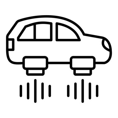 car repair icon. outline illustration of electric vehicle vector icons for web
