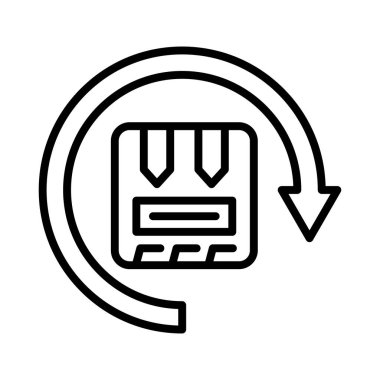 İndirme simgesinin vektör illüstrasyonu