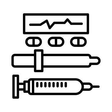 blood pressure icon vector. thin line sign. isolated contour symbol illustration