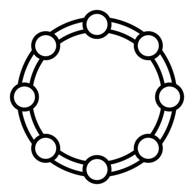 Vector Design Illustration Beads Icon Style