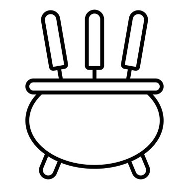 Vector Design Illustration Incense Icon Style