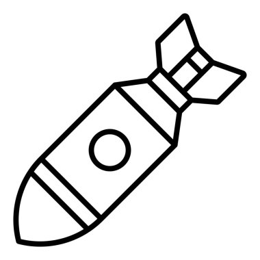 Vector Design Illustration Atomic Bomb Icon Style