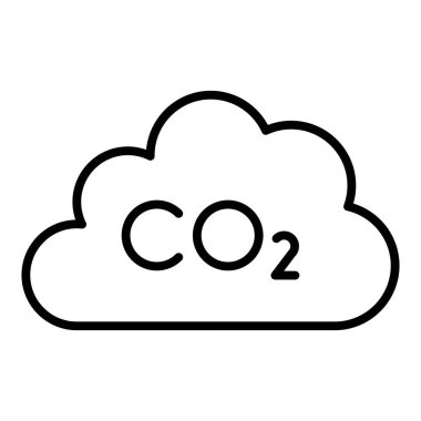 Vector Design Illustration Co2 Icon Style