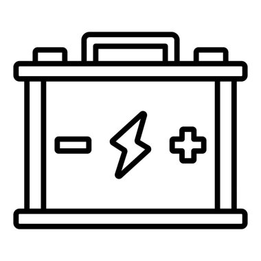 Vector Design Illustration Battery Icon Style