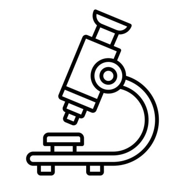 Vector Design Illustration Microscope Icon Style
