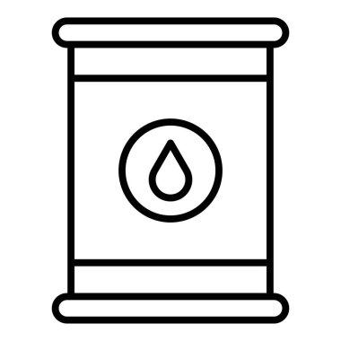 Vector Design Illustration Oil Barrell Icon Style
