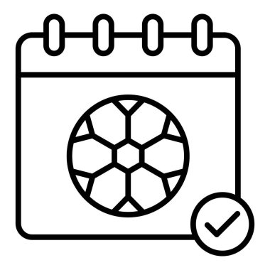 Vector Design Illustration Calendar Icon Style