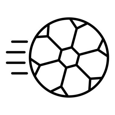 Vector Design Illustration Fast Ball Icon Style