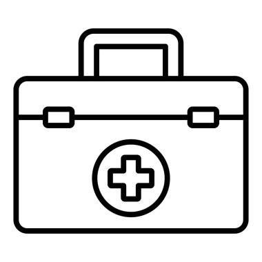 Vector Design Illustration Medical Kit Icon Style