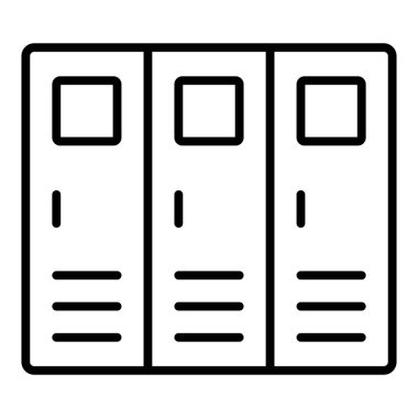 Vector Design Illustration Locker Icon Style