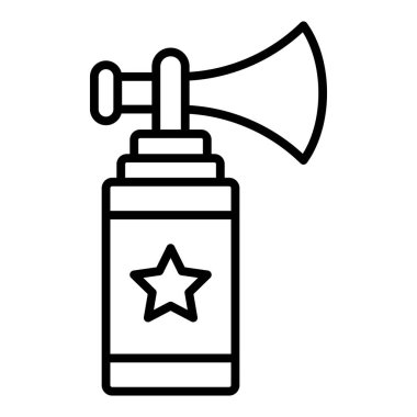Vector Design Illustration Air Horn Icon Style