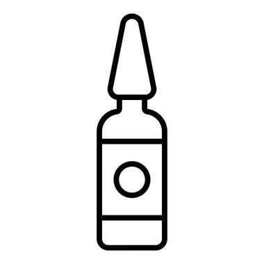 Vector Design Illustration Ampoule Icon Style