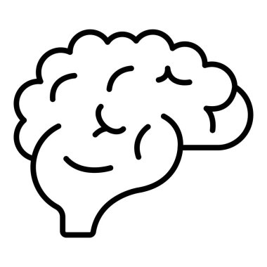 Vector Design Illustration Brain Icon Style