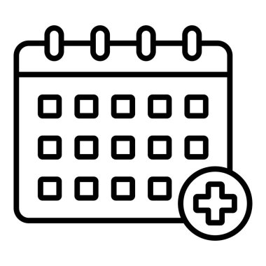 Vector Design Illustration Calendar Icon Style