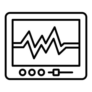 Vector Design Illustration Cardiology Icon Style