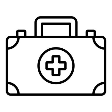 Vector Design Illustration First Aid Kit Icon Style