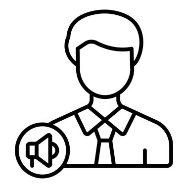 Vector Design Illustration Content Marketer Icon Style