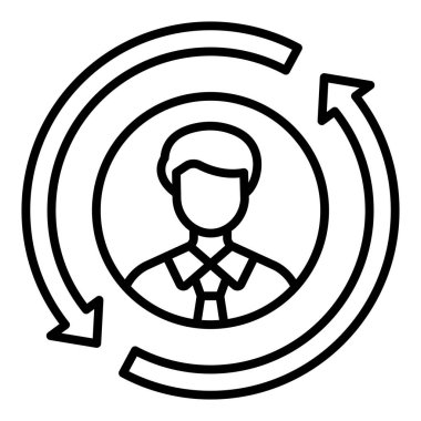 Vector Design Illustration Customer Retention Icon Style